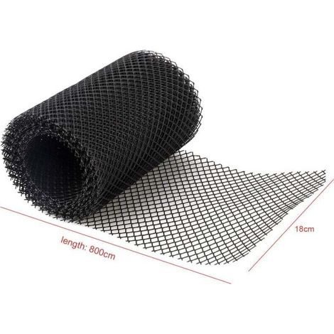 Gouttière en plastique 18 x 800 cm, filet de protection contre les feuilles (1/4)