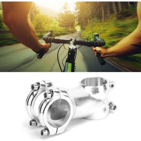 MEIJUN 31.8mm Silver Aluminum Alloy Bicycle Stem for Road Bikes and Cycling (1/5)