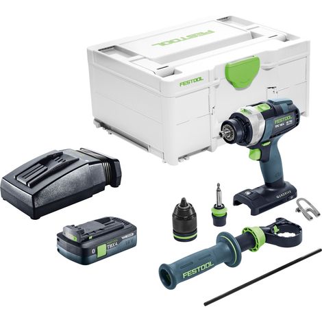 Perceuse-visseuse à percussion sans fil Festool TPC 18/4-Basic 18 V 75 Nm Brushless + 1 batterie 4,0 Ah + chargeur + Systainer