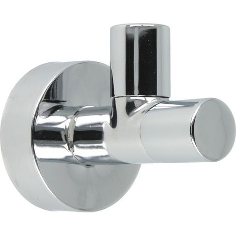 Robinet équerre design 1/2’’ auto-étanche,chromé, avec raccord+rosace