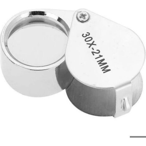 Loupe à bijoux, loupe de poche pliable pour bijoux, pierres précieuses, lecture, timbres, pièces de monnaie, montres, loisirs et mo (1/5)