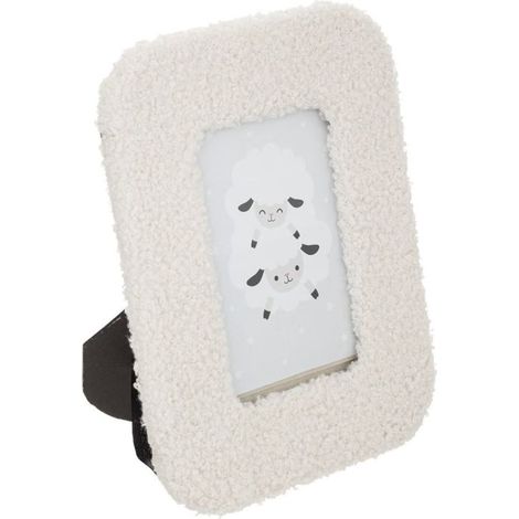Cadre Photo Déco Mouton 10x15cm Blanc (1/2)