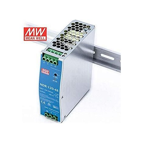 Alimentazione Guida Din 48vdc 120w 120w 2,5amp Media Well Ndr-120-48
