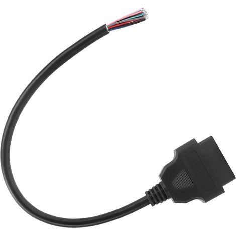 Rallonge OBD2 16 broches femelle 0,3 m/1 pi, câble de diagnostic auto pour scanner, ouverture facile (1/5)