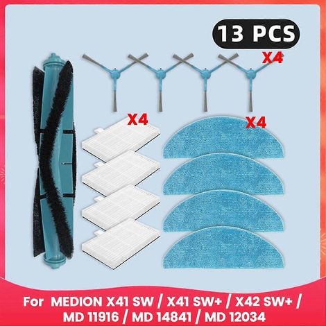 Filtre principal (pièces de rechange) pour MEDION X41 SW / X41 SW+ / X42 SW+ / MD 11916 / MD 14841 / MD 12034 (1/5)