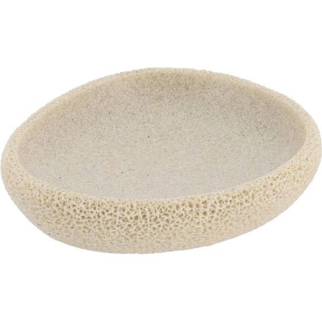 Seifenschale aus polyresin mit meeresschwamm-effekt - natürlich - Tendance