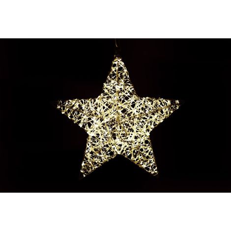 ARPIMEX Stella di Natale con Led 400 IP 44 D 45 Cm Luce Calda Bianco