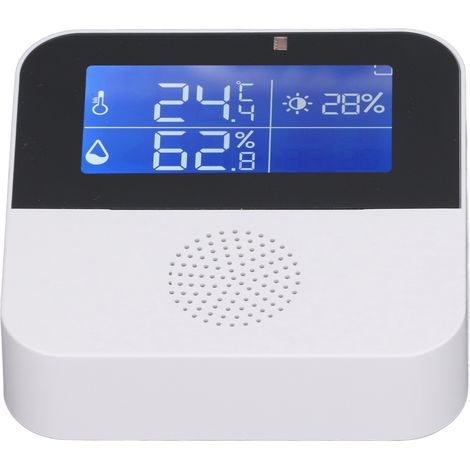 Intelligentes Temperatur- und Feuchtigkeitsmessgerät mit WLAN, 5-in-1-Digitalanzeige und App-Steuerung für die Werkstatt (1/5)