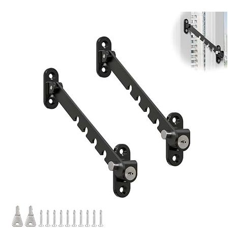 Window Restrictor Stainless Steel Open Window Lock (1/5)