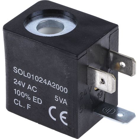 Bobine d'électrovanne RS PRO, 24V c.a. ( Prix pour 1 ) (1/3)