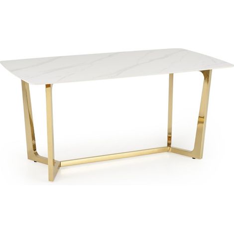 Mesa Houston 1815 , 76x90x160cm, Piedra sinterizada, Metal