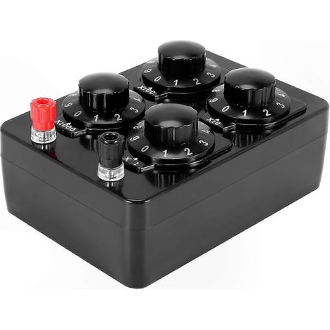 Boîte de résistances de précision décadaires, résistance variable de 0 à 9999 ohms pour usage électronique (1/5)
