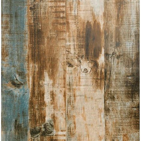 Papier Adhésif pour Meuble Effet Bois Marron et Bleu 44x500 cm Papier Peint Imperméable Autocollant de Grain de Bois Stickers pour Armoire Cuisine Chambre Salon Bureau Table Mural Porte (1/5)
