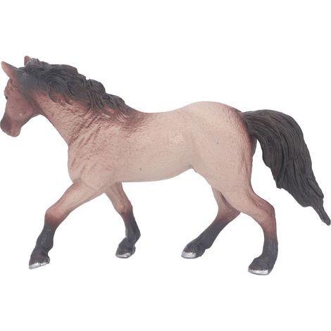 Realistische PVC-Pferdefigur – 15,5 x 9,5 cm, freistehendes Deko-Spielzeug