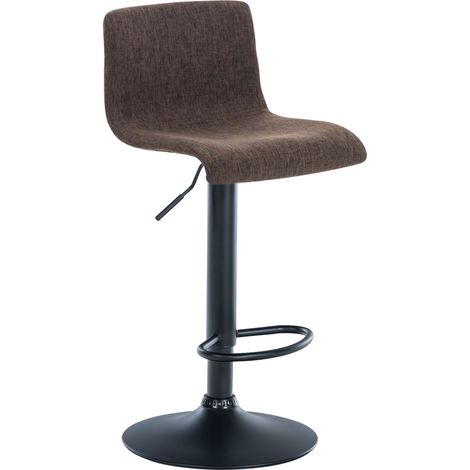 Barhocker Hover Stoff braun Metall matt schwarz (1/5)