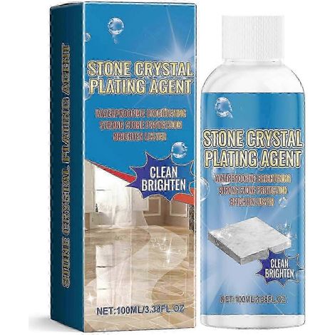 Agent de placage cristal de qualité supérieure pour pierre - Solution réparatrice de rayures et éclaircissante pour plans de travail et carrelage de cuisine - 100 ml (1/5)