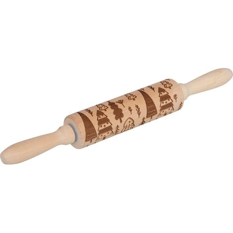 Mattarello natalizio in legno l35,5 cm - 5five