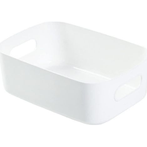 Boîte de rangement, panier de rangement de bureau, boîte de rangement de cosmétiques, organisateur d'articles divers de bureau avec poignée, étui de rangement d'articles (Tyénazapu4C8iR-11) (1/5)