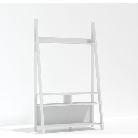 Tiva Ladder TV Unit - MDF - L38.6 x W105 x H175.4 cm - White