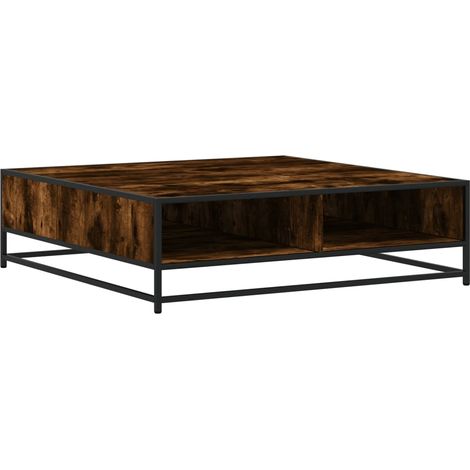 Maison Exclusive - Couchtisch Räuchereiche 100x100x30 cm Holzwerk
