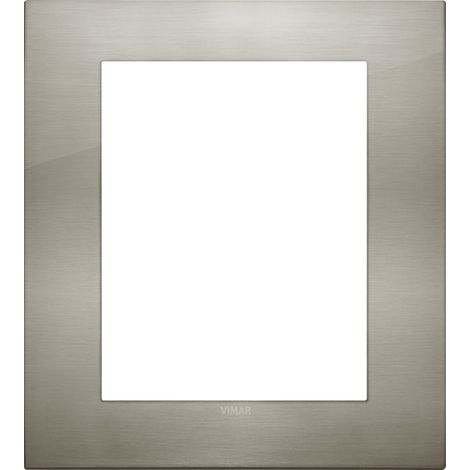 VIMAR - 19668.08 Placa de acero cepillado Classic 8M