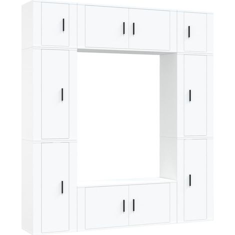 Maison Exclusive - Set de muebles para TV 8 piezas madera contrac