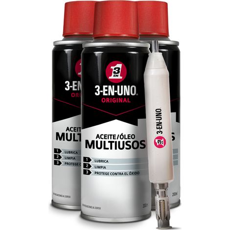 Pack de 3 Multiusos 200 ml - Lubrica, Limpia y Protege Contra el Óxido + Multiherramienta de regalo (1/3)