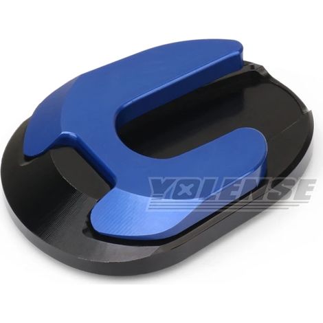 (Bleu sans logo) Compatible avec YAMAHA NMAX155 NMAX125 NMAX N-MAX 155 125 160 2020 - 2023 Béquille latérale CNC, extension et support. Maxpower (1/4)