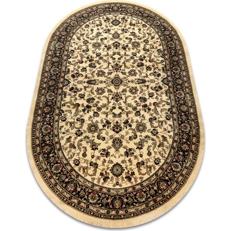 Carpet ROYAL ADR oval design 1745 caramel beige 200x290 cm