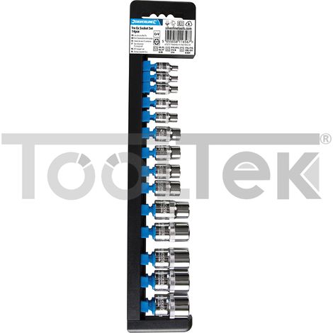 SILVERLINE 675072 INSERTI PER CHIAVE A TUBO 14pz E4-E24 (1/2)