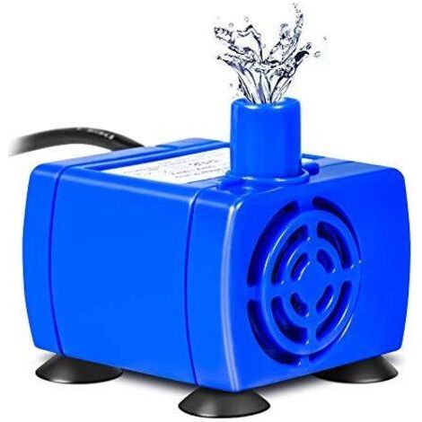 FENOPLASTICASUNXURY,Pompe de Fontaine à Chat, Pompe à Eau Submersible pour Chat Silencieuse Pompe de Rechange pour Fontaine à Eau pour Chat Chien Animaux de Compagnie Faible Consommation (1/5)