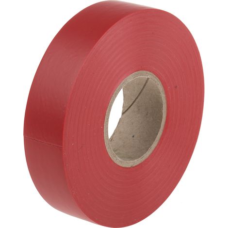 Ruban isolant RS PRO en PVC Rouge 33m x 19mm x 0.13mm ( Prix pour 1 )