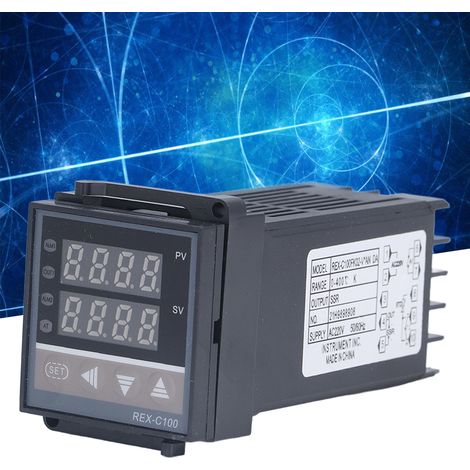 3-teiliges Set: Intelligenter Thermostat REX-C100 + Halbleiterrelais + Thermoelement-Set (1/5)