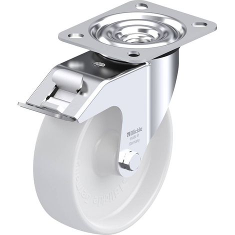 Blickle 311811 roue pivotante blanche 125 mm acier (1/2)
