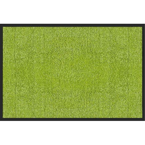 Tapis de Porte Paillasson d'entrée Rhine Vert citron 120 x 180 cm
