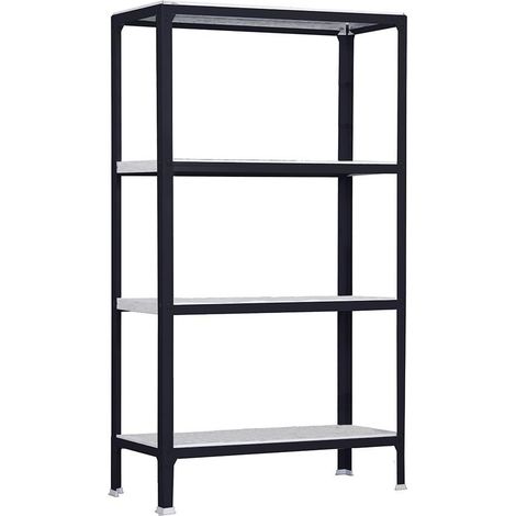 Simonrack Leichte anthrazitfarbene Regal 4 Regale 150 kg