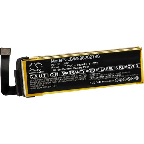 vhbw Akku Ersatz für DJI HB3 für Kamera (800 mAh, 7,7 V, Li-Polymer) (1/2)