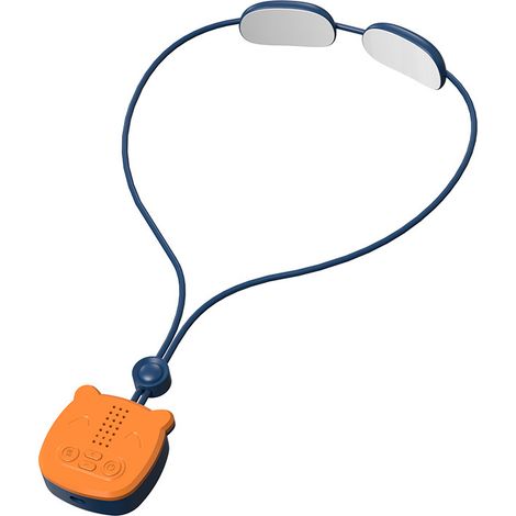 Elektrisches EMS-Massagegerät mit zwei Druckpunkten, Lymphdrainage, pulsierender Wärmekompresse mit Orangenduft und Nackenmassagefunktion – AquaForge