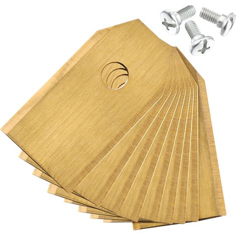 Zelsius Cuchillas de recambio Premium Titanium (30 piezas) para muchos robots cortacÃ©sped de marcas populares