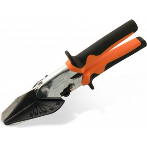 Edma – Pince de découpe à onglet MULTI-COUP' EXTRA pour moulures décoratives – Grande ouverture – Coupe nette sans éclat – 71055