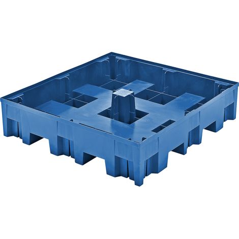 asecos, Cuve de rétention en PE pour 4 fûts de 200 litres, L x (1/5)