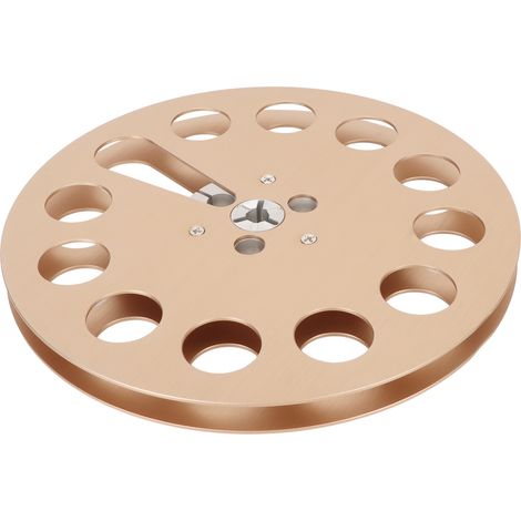 Bobine universelle en alliage d'aluminium doré 1/4" 7 pouces, 11 trous pour ruban magnétique ou bande sonore (1/5)