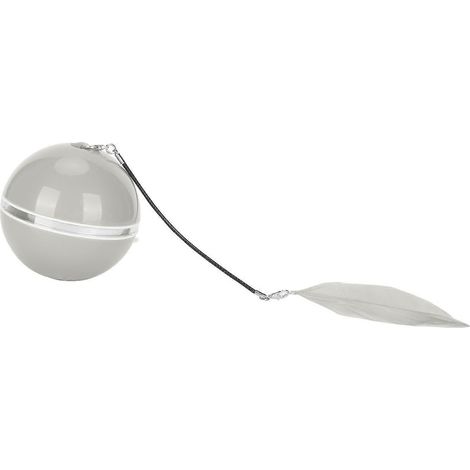Balle jouet rotative automatique rechargeable pour chat avec lumière LED, grise (1/2)