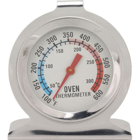 Tnfeeon Thermomètre à Fourmomètre en Acier Inoxydable Compteur de Température pour la Cuisson, Grande et Thermomètre à Haute Précision pour le Poêle à Bois, le Poêle à Gaz et le à Granulés (1/5)