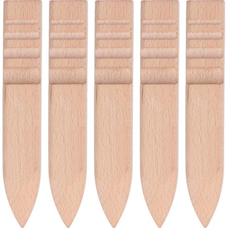 Polisseuse de cuir, polisseuse de bords en hêtre, Kit d'outils artisanaux manuels pour le bricolage, 5 pièces (1/5)