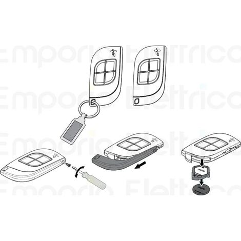 came 10 x émetteurs 4 canaux double fréquence rolling code ttsd4rks 806ts-0230 (1/3)