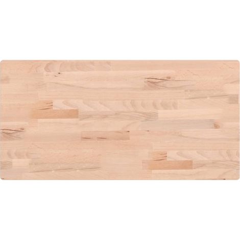 Maison Exclusive - Piano Tavolo 80x40x2,5cm Rettangolare Legno Massello di Faggio