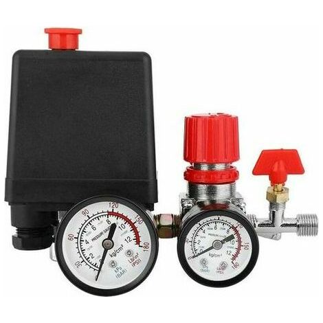 Air compressor pressure switch valve air compressor pressure switch with pressure gauge regulator (1/5)