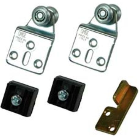 Kit carrelli per porte scorrevoli per binario art.10 1 pezzi Omge