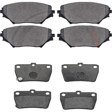 KIT PASTIGLIE FRENO ANTERIORI E POSTERIORI compatibile con TOYOTA YARIS P13) / PASTIGLIE FRENANTI AUTO OEM P 83 085,P 83 087 / SOSTITUZIONE DIRETTA / BASSA POLVERE / SILENZIOSO